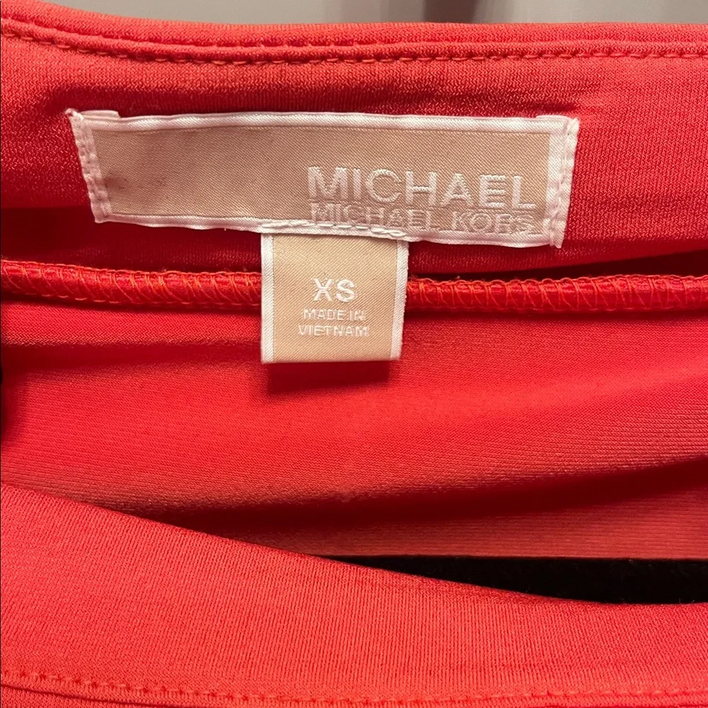 Michael Kors Asymmetrical Red Skirt - Picture 2 of 4